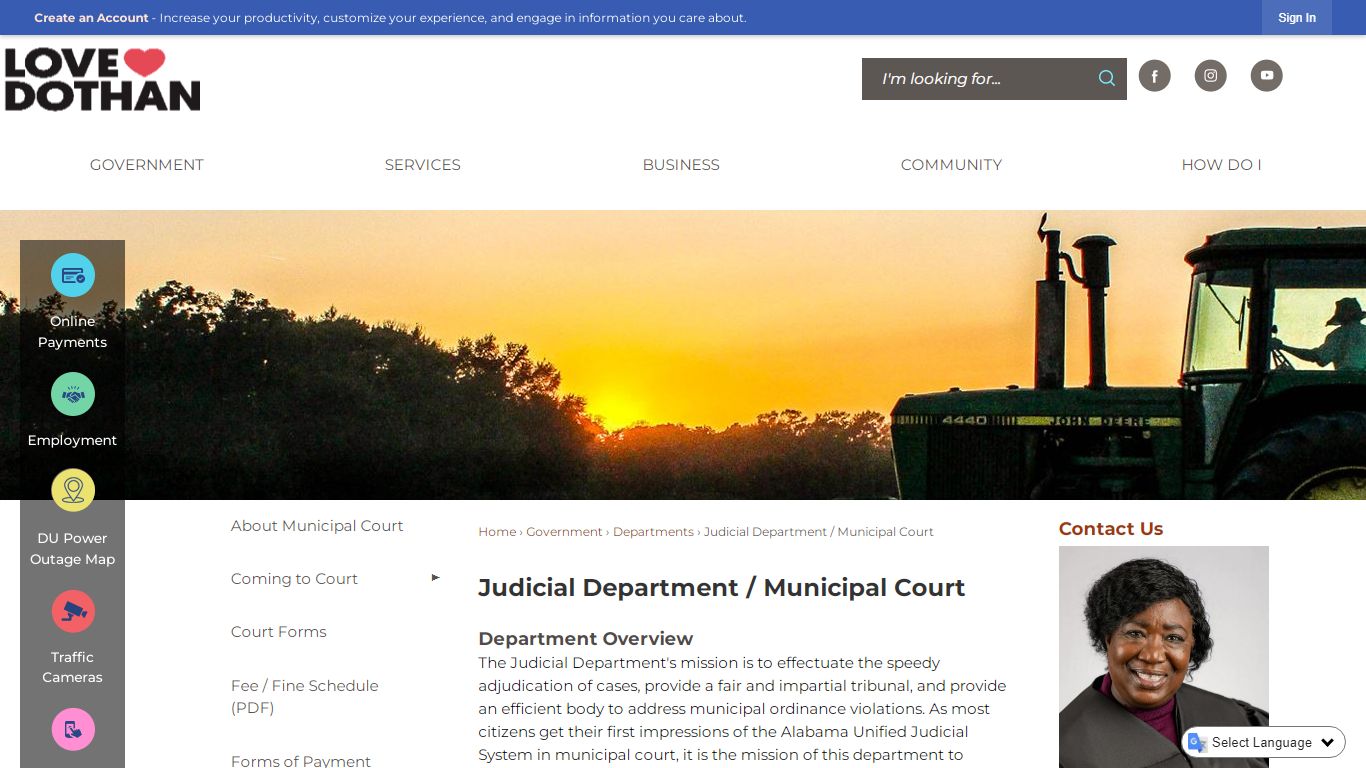 Judicial Department / Municipal Court | Dothan, AL - Official Website